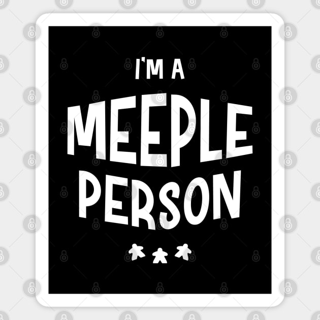 Im a Meeple Person Funny Board Games Magnet by pixeptional